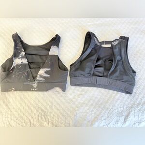 DKNY Black and Fabletics Gray Sports Bras